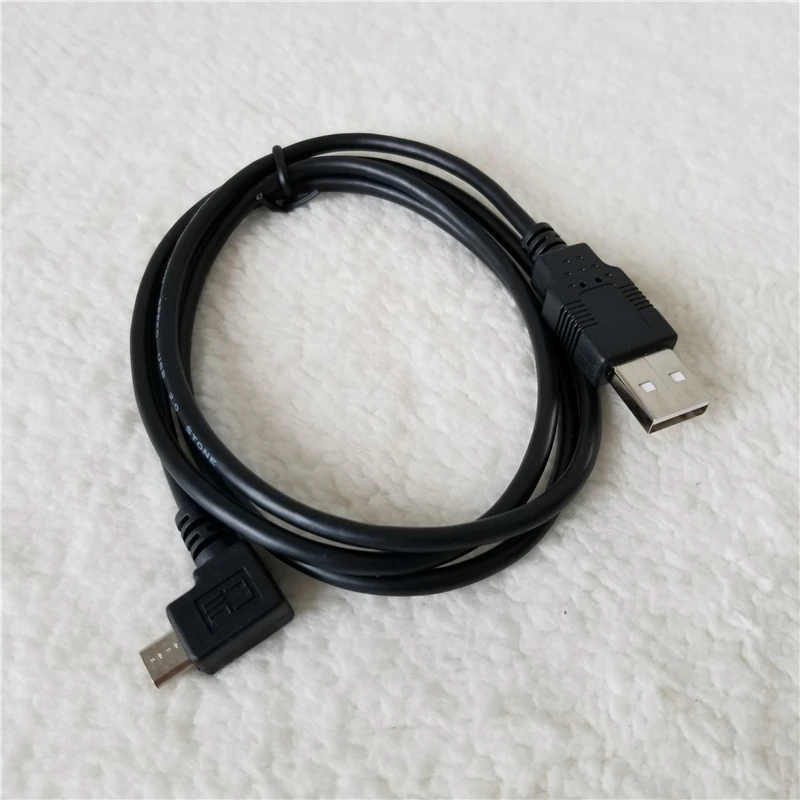 100 шт./лот 90 градусов левый угол микро USB папа к мужской удлинитель данных кабель