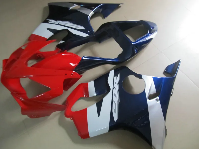 Набор для литья под давлением обтекатель HONDA CBR600F4I 01 02 03 CBR600 F4I 2001 2002 2003 ABS Red White bue