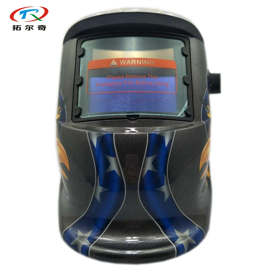 tig welding helmet with long gloves auto darkening MIG GTAW solar and battery welder mask grinding adjust HD17(2233FF)Y | Инструменты