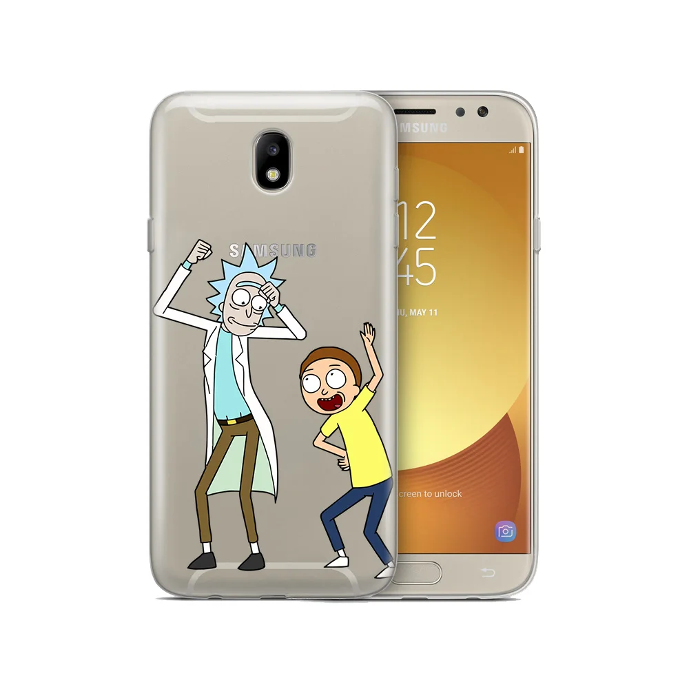 Рик и Морти Мягкий силиконовый чехол для Samsung Galaxy J2 Pro J3 J4 J5 J6 J7 J8 2016 2017 2018 премьер-ЕС