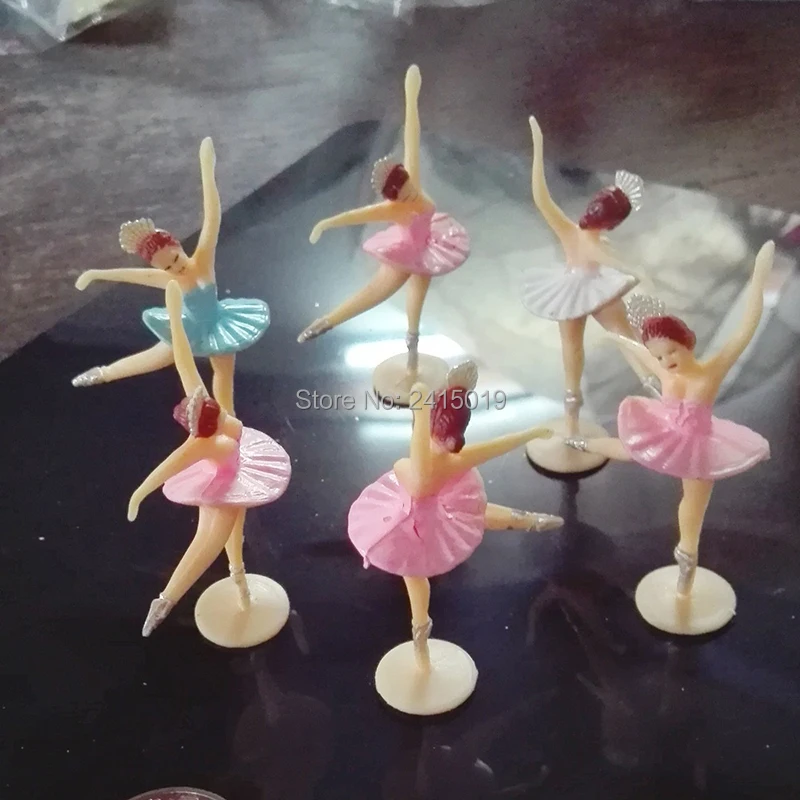 Милые Недорогие мини балетки голубого и розового цветов длиной 5 см 48 шт.