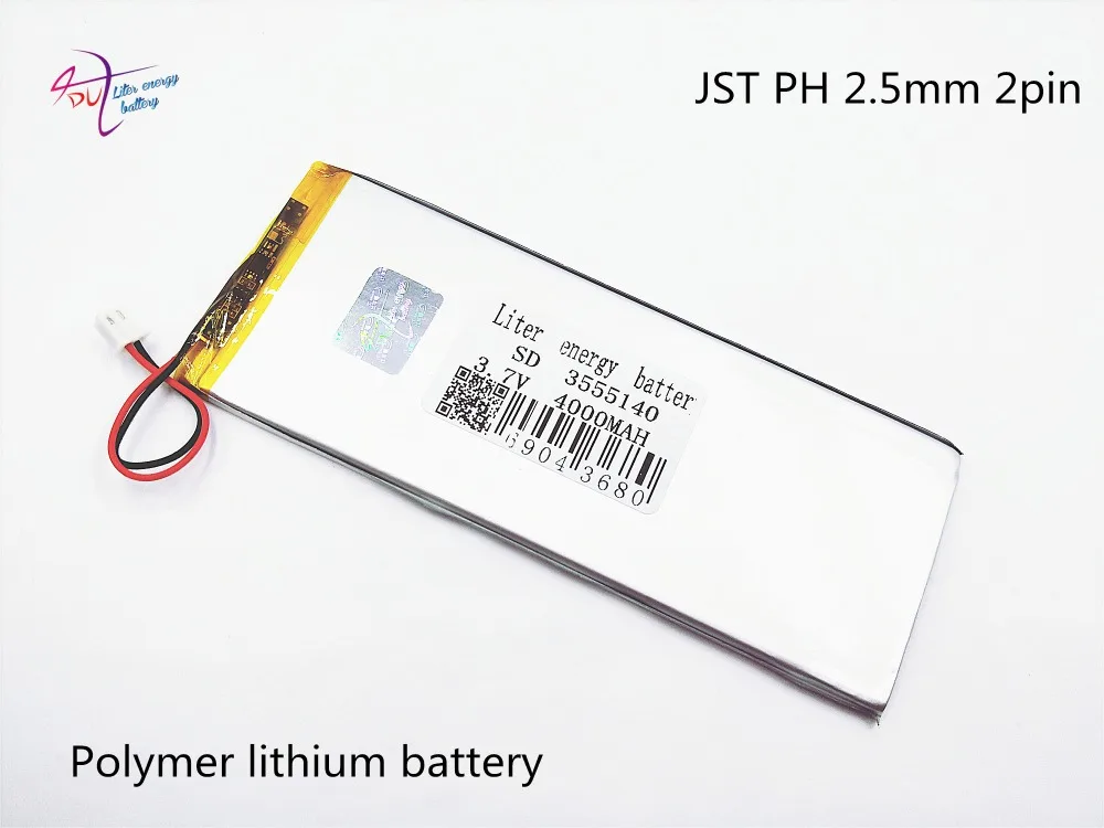 

XHR-2P 2.54 4000mAh 3555140 3.7V lithium polymer battery 3855138 tablet computer learning machine