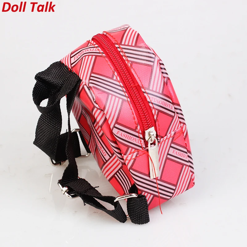 DollTalk, милая модная американская кукольная сумка, перекрестная линия, квадратный рюкзак для девочек, сумка для Blyth Pullip bjd, аксессуары для куклы