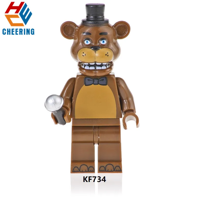 Single Sale Building Blocks Famous Movie Five Nights At Freddy Chica Bunny Foxy Spintraft Brick Children Toys Kids Gift KF6071