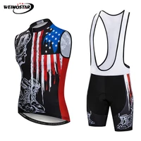 2018 cycling jersey men team vest sleeveless cycling set summer bike clothing ropa ciclismo cycling clothing sports suit