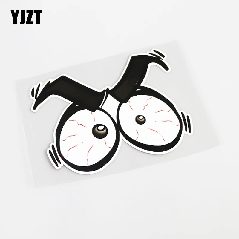 

YJZT 14CM*11CM Cute Personality Eyes Car Sticker Decal PVC Accessories 13-0440