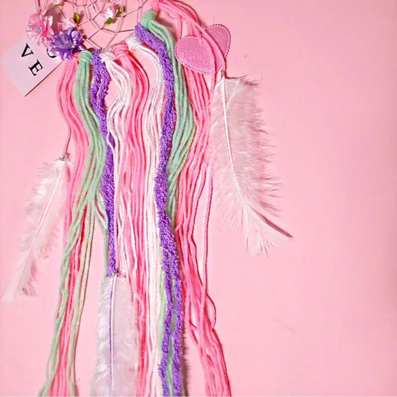 Handmade Dream Catcher Net With Feathers Butterfly Tassel Wind Chime Wall Hanging Ornament Dreamcatcher Bell Home Car Decoration | Дом и сад