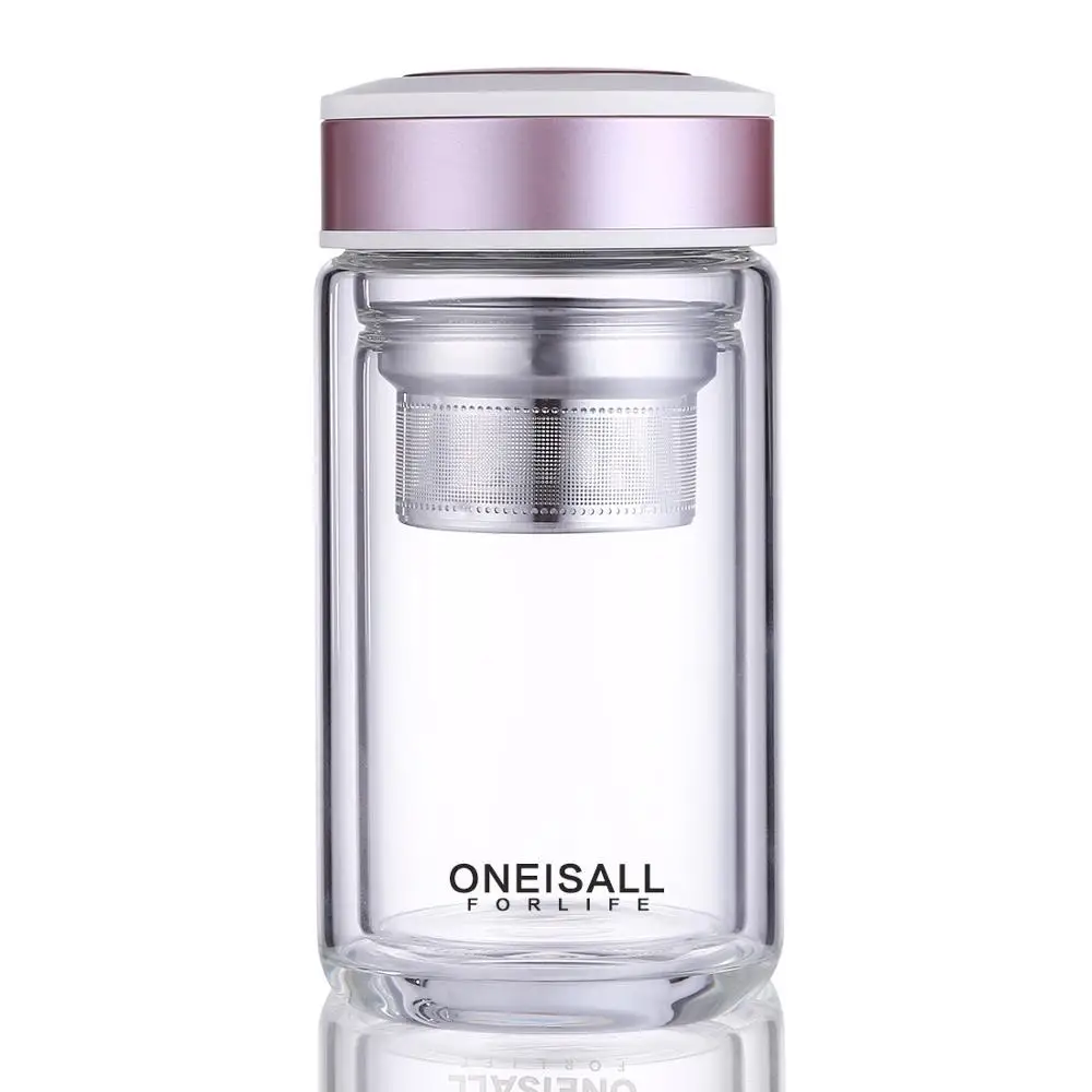 Стеклянная кружка для кофе Oneisall стакан с двойными стенками бутылка воды