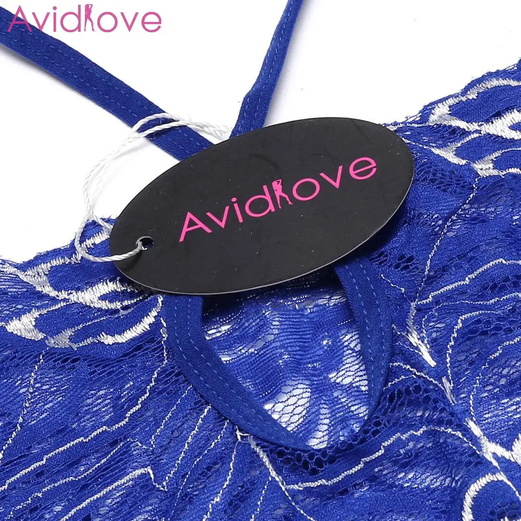Женское нижнее белье Avidlove Кружевное облегающее мини с открытой спинкой|Белье