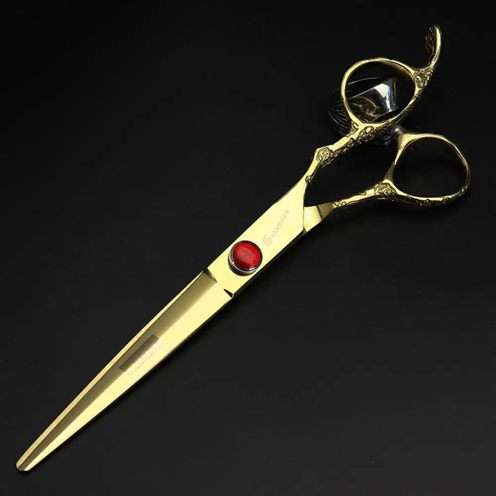 Cutting scissors 7 дюймов professional парикмахерские Парикмахерские ножницы для стрижки волос высокое качество sharp уникальный барберские ножницы makas barberia - Цвет: Cutting scissors