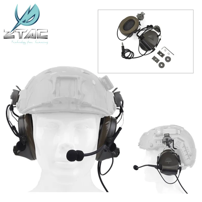 Z-TAC Z031 Comtac ii Headphone with Peltor Adapter for Hunting Quick Helmet Rail Adapter Headset