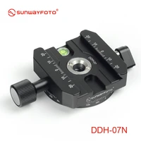 sunwayfoto ddh 07n tripod head quick release clamp for dslr ballhead panoramic panning release clamp without arca plate