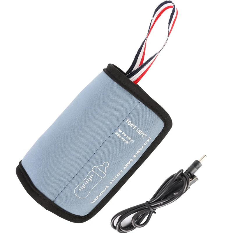 USB бутылка грелка 2A 5V переносная дорожная чашка Нагреватель Карман для чая, кофе, молока - Цвет: Blue
