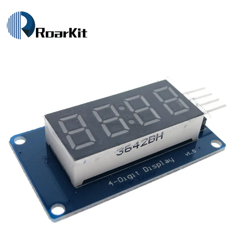 Светодиодный Дисплей модуль TM1637 для Arduino 7 сегментный 4 биты 0 36 дюйма часы красный