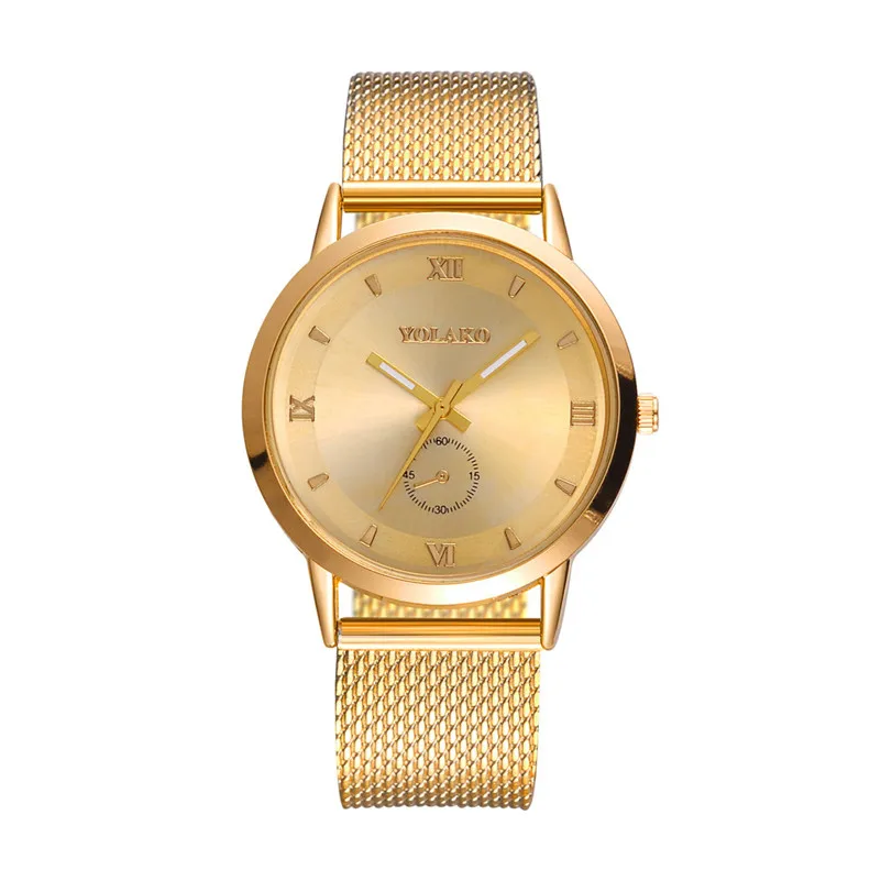 Luxury Ladies Watches Casual Men Women General Mesh Belt Watch Rose Gold Quartz Wristwatch Fashion Dress Clock reloj mujer #D | Наручные