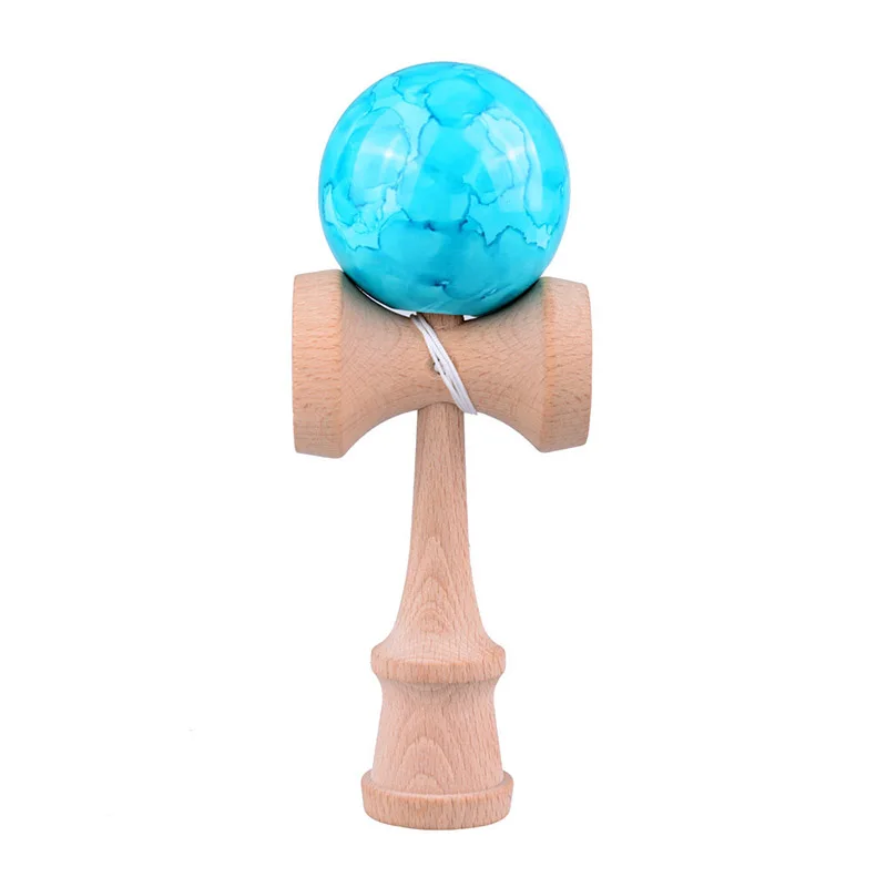 6 см мраморные цветные деревянные шары Kendama, умелые шарики для жонглирования, профессиональные игрушки для игр на открытом воздухе для детей и взрослых