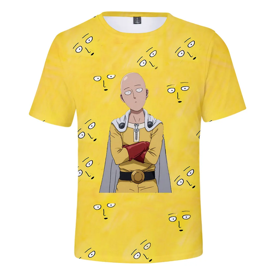 Аниме One Punch Man Футболка мужчины женщины ребенок футболка Onepunch Top Streetwear | Мужская