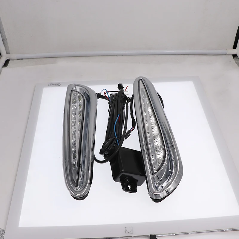 Для Mazda 3 2010 2011 2012 2013 DRL Дневной светильник управлять реле светодиодный 12V желтый