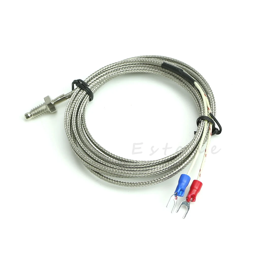 

2M M6 0-600 Celsuis K-Type Temperature Screw Thermocouple Controller Sensor Probe new