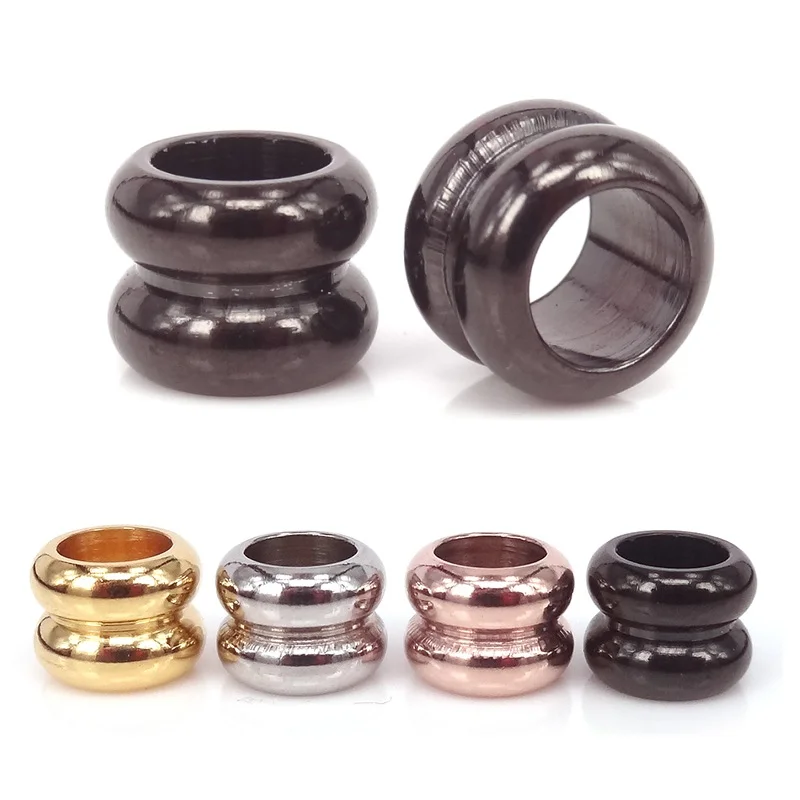 10 шт. бусины из нержавеющей стали с поливинилхлоридным покрытием|spacer beads|tube spacer