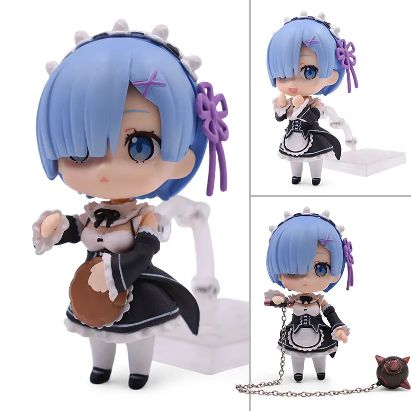 Re: жизнь в другом мире от Zero Rem Ram Nendoroid фигурка ПВХ игрушки Коллекция Модель Кукла для друзей подарки 9,5 см
