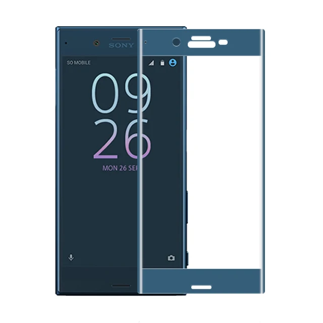 Закаленное стекло 9H 3D для Sony Xperia XZ1 полноэкранная Взрывозащищенная защитная