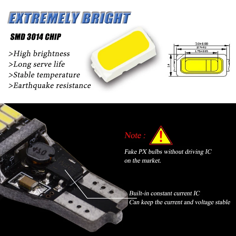 Katur 2 шт. супер яркий T15 T16 W16W 921 45 SMD СВЕТОДИОДНЫЙ Автомобильный Canbus маркер лампы для