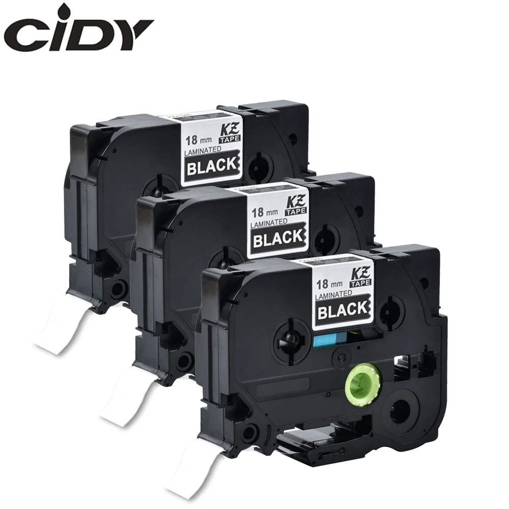 Cidy 3 шт./лот Tze345 Tze 345 tz345 tz белый на черном Совместимый картридж для кассеты Brother