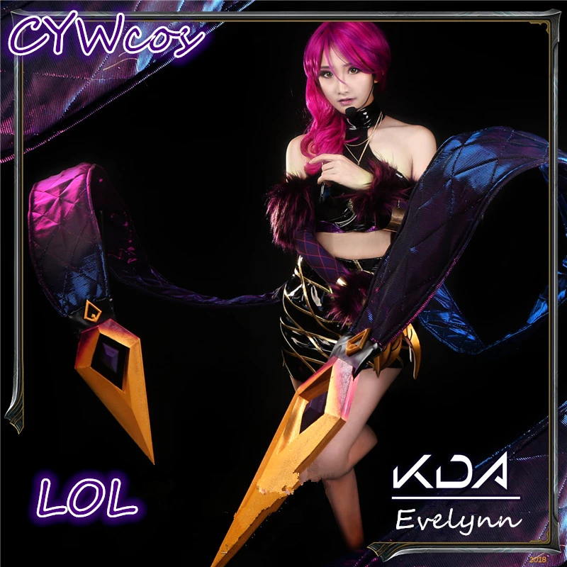 Женский костюм для косплея Evelynn KDA сексуальное платье юбка на заказ|Игровые