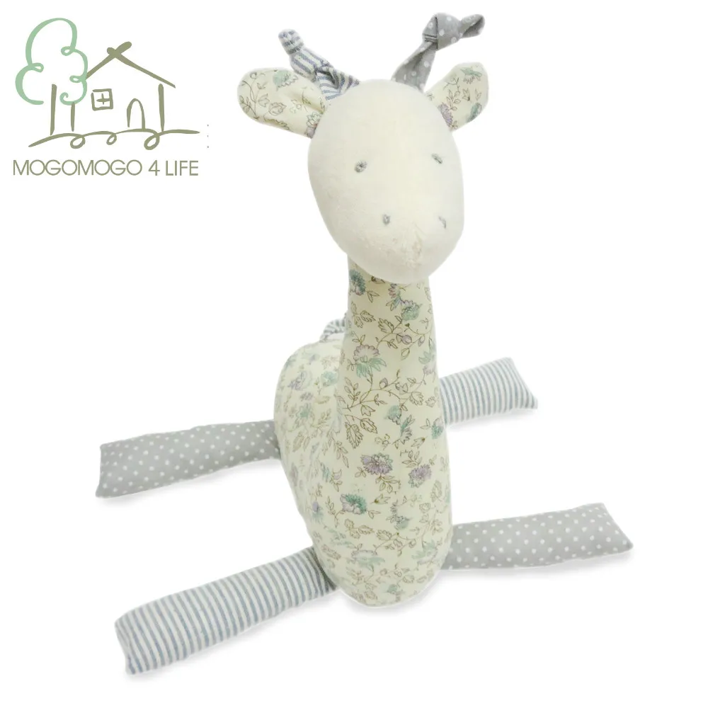 Роскошная Высококачественная Милая Мягкая кукла жираф ручной работы 25 см 100%