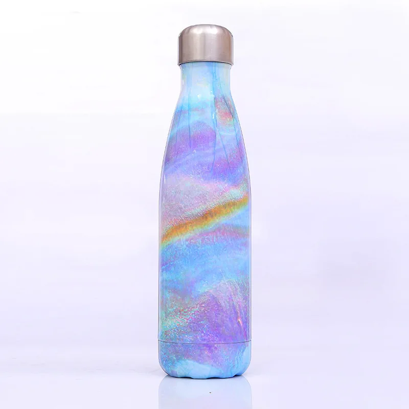 mother of Pearl 500 мл термо-бутылка из нержавеющей стали, Термокружка для холодной воды, для занятий спортом на открытом воздухе, бутылки для воды, чайник для питья, термос - Цвет: mother of Pearl