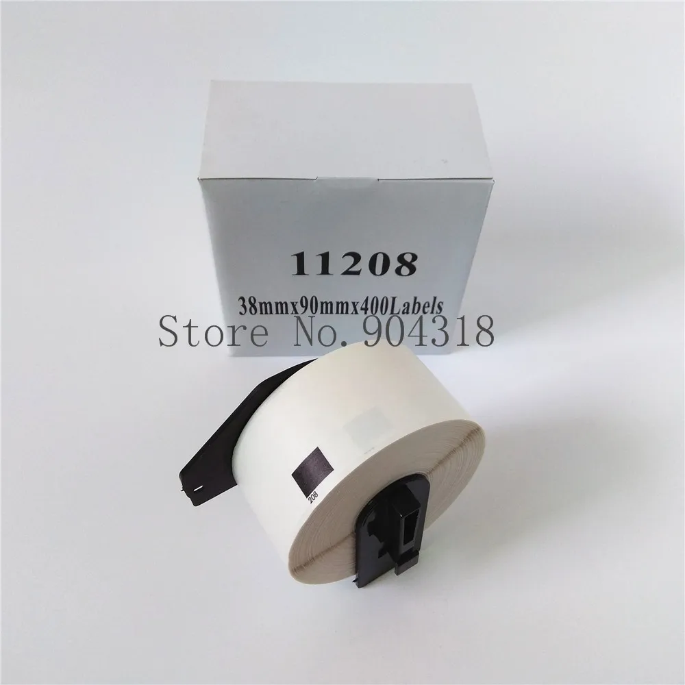 Совместимые Этикетки Brother DK 11208 90 x Rolls DK11208 DK1208 38 мм 1-1/2 ''x 3-1/2'' QL 570 580 700 720 1050