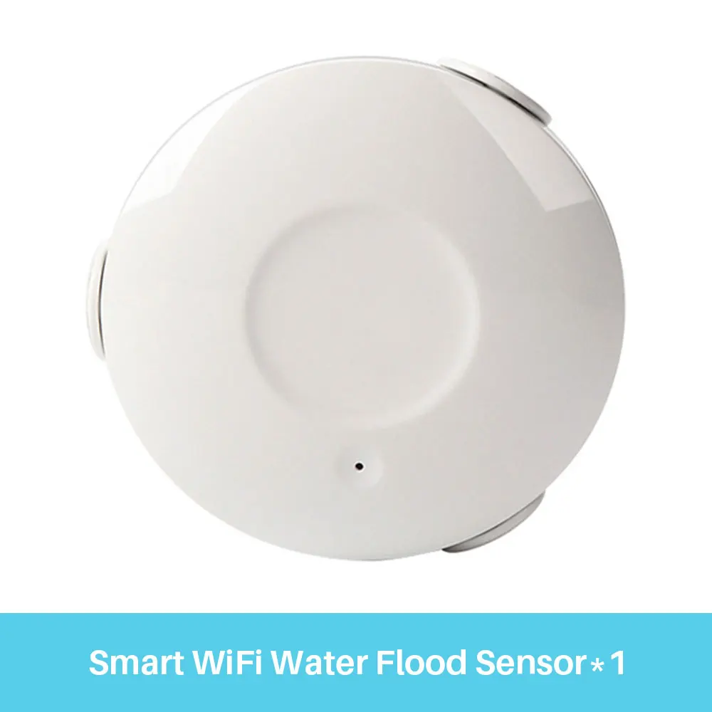 Water Flood Sensor Умная WiFi водная Аварийная сигнализация потопа датчик утечки воды сигнализация Умный дом Безопасность приложение уведомление через смартфон совместимый IFTTT - Цвет: Water Flood Sensor