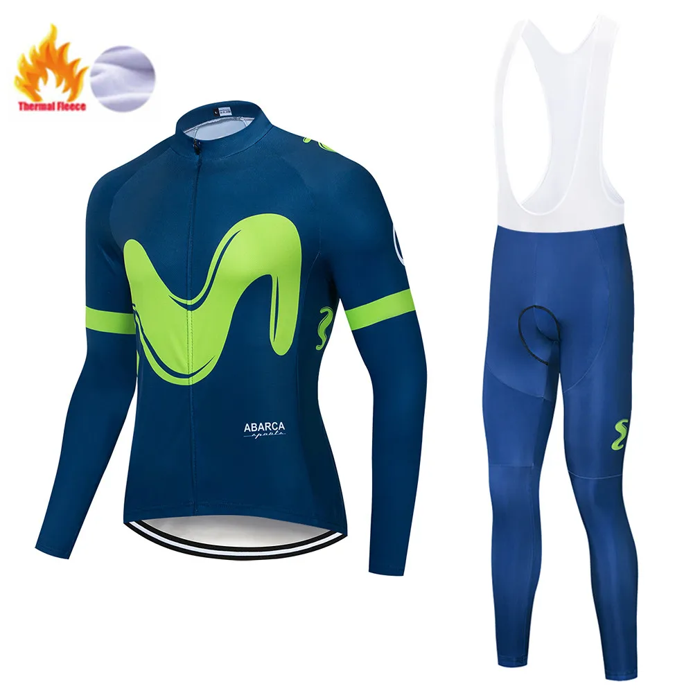 Winter Cycling set Мужской зимний термо велосипедный комплект одежды M длинный рукав Велоспорт Джерси Набор Ropa Ciclismo мотобайк; велорубашка велосипедная одежда - Цвет: Winter Cycling set