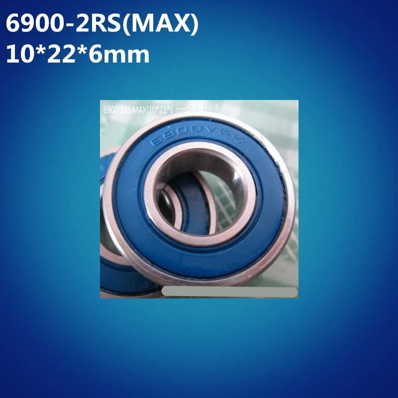 Бесплатная Доставка 2 шт. ABEC 5 6900 2RSV MAX (10*22*6 мм) Полные шарики велосипедный