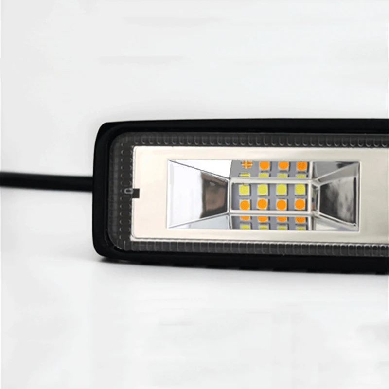 1/2 Pcs Fashion Car Modified Lights 48w Motorcycles Led Floodlight 16lights Work Bulbs Long 12V Off-Road Vehicle Lamp | Автомобили и