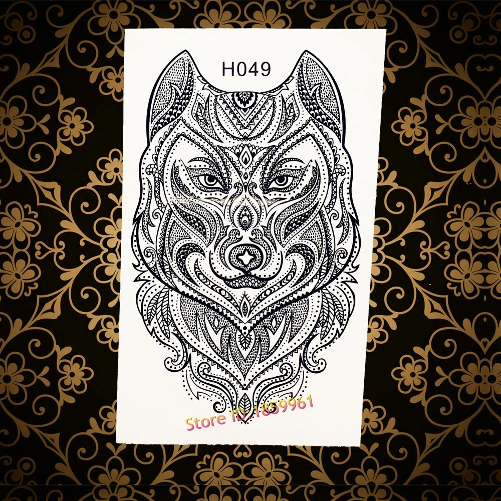 Водонепроницаемый Временные татуировки Наклейки c Книги по искусству Ун черная