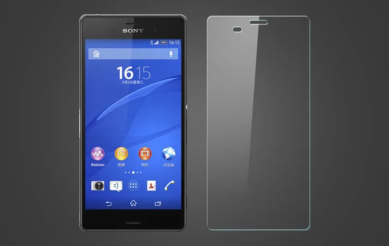 Защитное стекло закаленное 9H для Sony Xperia Z3/D6603/D6643/D6653/D6616/D6633|tempered glass panel|tempered
