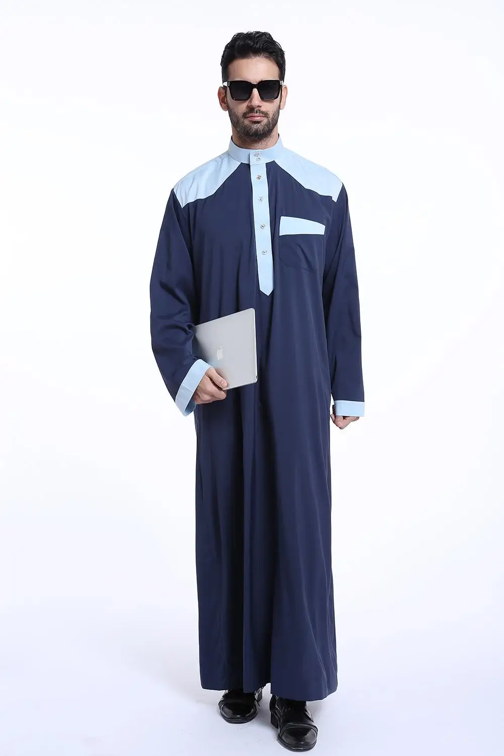 Мусульманский мужской халат с длинным рукавом саудовская мода Thawb Jubba