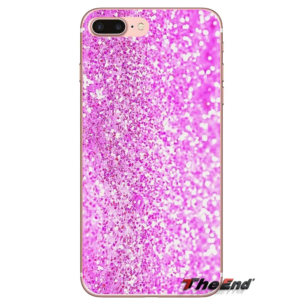 For Huawei Mate Honor 4C 5C 5X 6X 7 7A 7C 8 9 10 8C 8X 20 Lite Pro Soft Transparent Shell Covers Pastel Purple Sparkle Glitter |