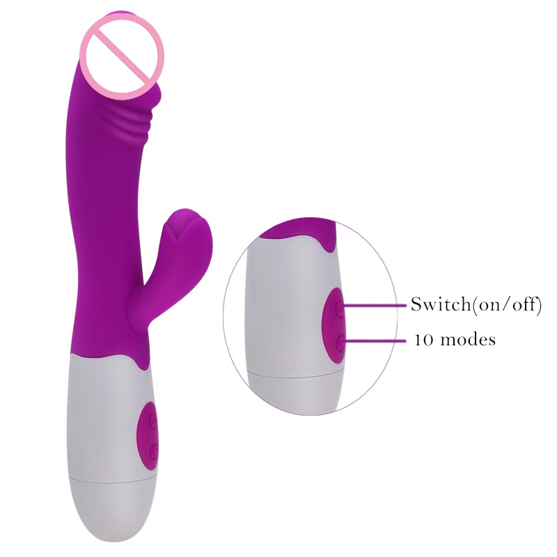 G Spot фаллоимитатор вибратор 10 частот влагалище клитор женский Массажер