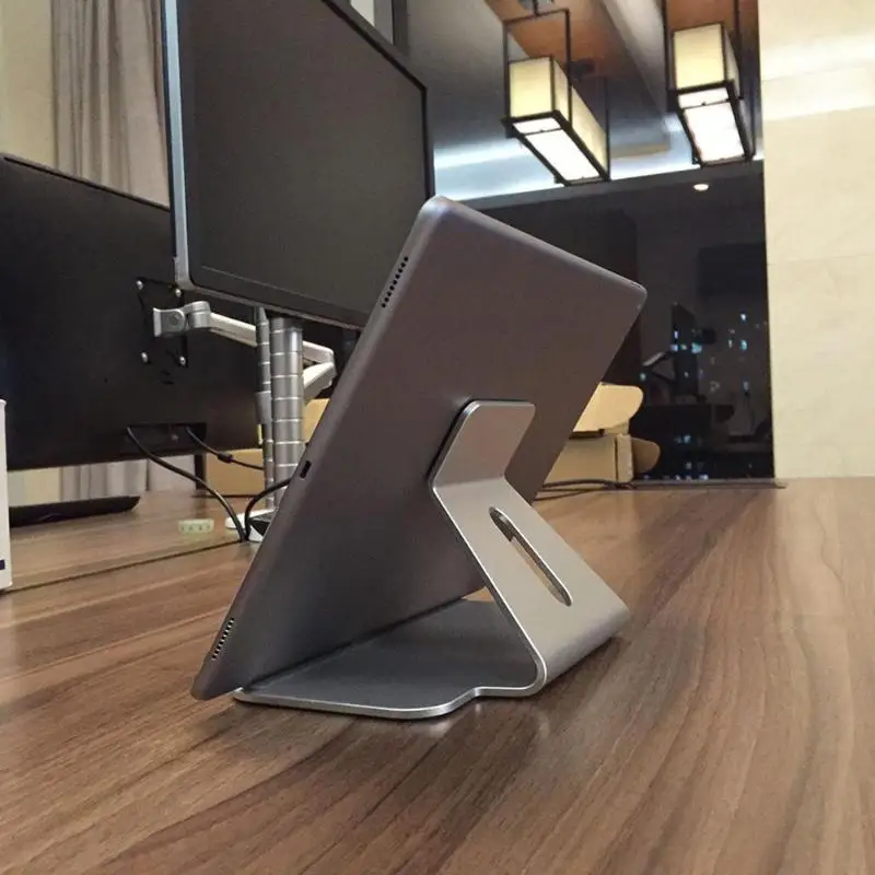 AP-7D алюминиевый сплав планшет стенд 60 градусов угольное крепления для Ipad 7 9-12 4