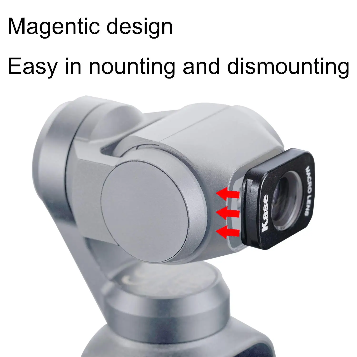 Kase Macro Lens Magnetic Design for DJI OSMO Pocket Camera Handheld Gimbal Stabilizer | Электроника