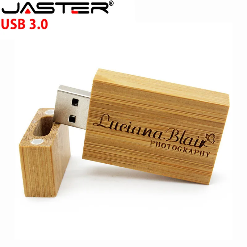 Деревянный USB флеш накопитель JASTER с логотипом клиента 3 0 деревянная Флешка в виде