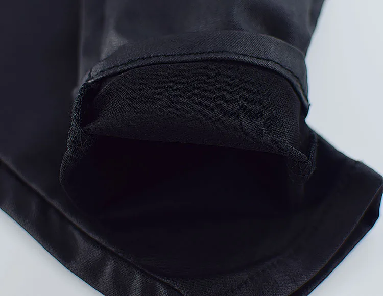 

New 2019 Winter Push UP Elastic Drawstring Women PU Leather Pants Plus Size Pants Trousers Women High Waist Stretch Black Pants