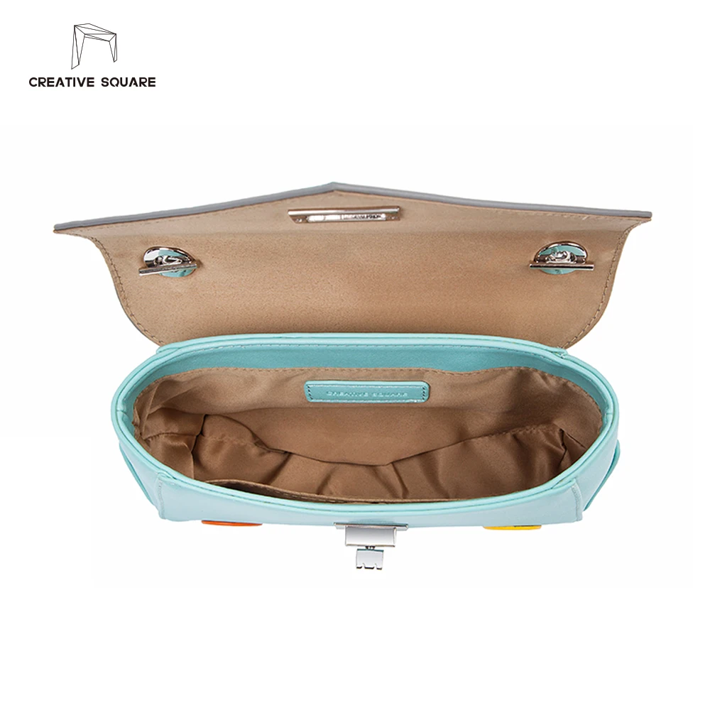 Creative Square luxury brand high quality original design young girl's shoulder bags with chain small cute PU leather handbag | Багаж и