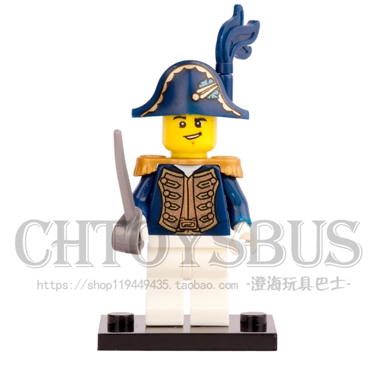 Одиночная продажа Пираты карибских имперских адмиралов воевода с голубым пером