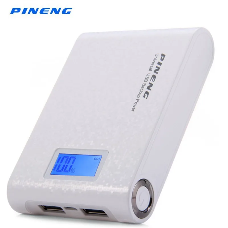 Оригинальный внешний аккумулятор PINENG PN 913 на 10000 мАч с двумя USB выходами Внешнее