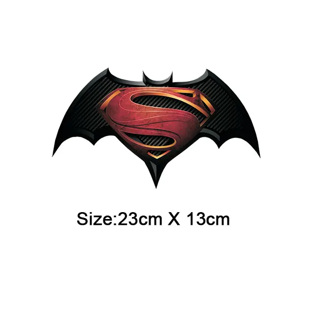 Superman Spiderman Batman нашивки для одежды Мультяшные наклейки Железный на переводе для мальчика manT-нашивка для рубашки термоошейники vetement - Цвет: Batman-3