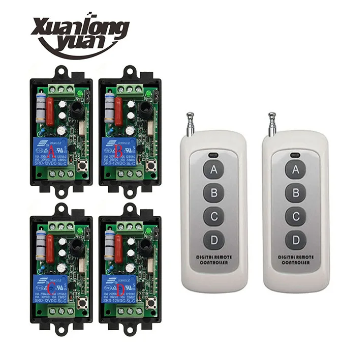 Беспроводной переключатель xuanlongyuan AC 220V 1CH 10A с дистанционным управлением